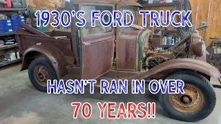 1930's Ford Truck Hasn't Run In Over 70 Years! Can I get It To Run?