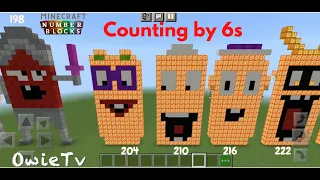 Numberblocks Minecraft Counting by 6s Learn to Count Nursery Rhymes Math Learning Songs For Kids