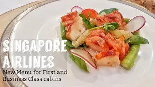 Singapore Airlines Introduces New Dishes for the First and Business Class Cabins