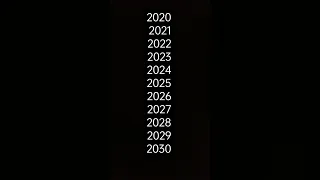 2020 2021 2022 2023 2024 2025 2026 2027 2028 2029 2030