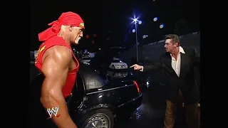 Mr. McMahon kicks Hulk Hogan out of the arena! 04/03/2003
