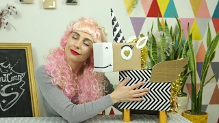 Коробка-единорог ко Дню Валентина + простой рецепт кексов/ Unicorn box DIY