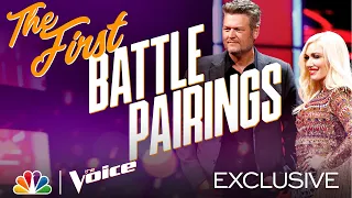 Teams Kelly, Legend, Blake and Gwen Reveal Their First Battle Pairings - The Voice Battles 2020