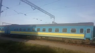 Электровоз ЧС4-201 с поездом №780 Киев - Сумы