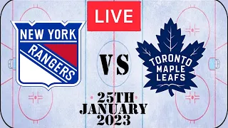 🔴NHL LIVE🔴 Toronto Maple Leafs vs New York Rangers 25th January 2023 l Reaction