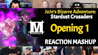 JoJo's Bizarre Adventure : Stardust Crusaders Opening 1 | Reaction Mashup