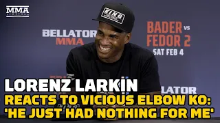 Lorenz Larkin Reacts To Vicious Elbow KO: 'He Just Had Nothing For Me | Bellator 290 | MMA Fighting