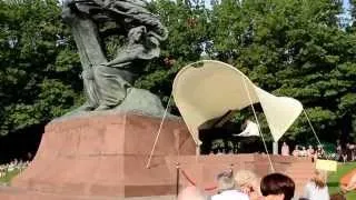 Chopin concert by his statue in Royal Łazienki Park, Warsaw, 14 september 2014