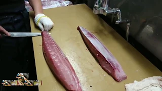 Приготовление Сашими из свежей рыбы  (HD)