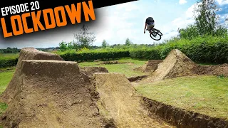 BUILDING AND RIDING HUGE CHANGES & GUESTS TRY THE BACKYARD DIRT JUMPS!! LOCKDOWN XXL EP20