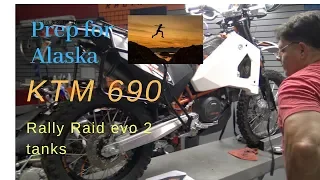 KTM 690 Adventure build..Rally Raid Evo II Fuel Tanks explained.