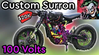 $20,000 Custom 100 Volt Surron walk throught with "Joker" from E.C.S NYC