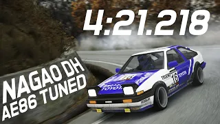 Nagao DH in the AE86 Tuned - 4:21.218 | Assetto Corsa