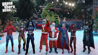 Superhero တွေနဲ့ ခရစ်စမတ်ပါတီကြီး ကျင်းပခဲ့တယ် | Christmas Party in GTA V | SMART On Live