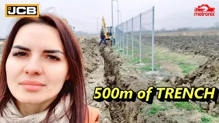 JCB 8060 | ⚠ Digging a Trench with a Mini-Excavator (subtitles in English, Spanish, Polish, Turkish)