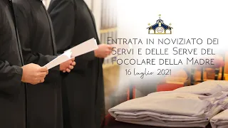 Entrata in noviziato di Servi e Serve del Focolare della Madre -  2021