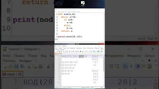 Как найти НОД с помощью алгоритма Евклида в Python?