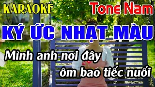 Ký Ức Nhạt Màu Karaoke Tone Nam Karaoke Dễ Hát - Beat Mới