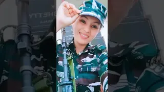 Crpf girl video status shorts video || Ssc gd girl #indiandefence #indianarmy #army #crpfgirl #sscgd