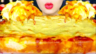 ASMR CHEESY CREAMY LASAGNA, HOMEMADE,  EATING SOUNDS | NO TALKING MUKBANG EATING SHOW 咀嚼音 | 먹방