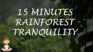 Tropical Rainforest Meditation Music | 15 Minute Meditation Anytime | Rainforest Meditation Sounds