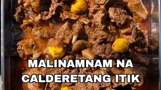 HOW TO COOK CALDERETA DUCK | PAANO MAGLUTO NG KALDERETANG ITIK WALANG LANSA