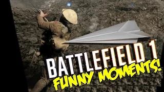 BATTLEFIELD 1 FUNNY MOMENTS - EPIC ROADKILLS, TROLLING, FAILS & MORE