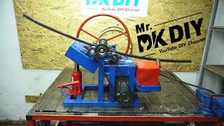 Semi Automatic Homemade Electric Roller Bender Machine | Mr. DK DIY