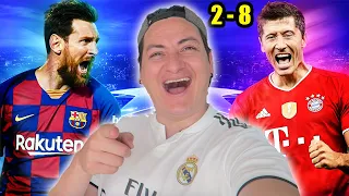 ¡MADRIDISTA REACCIONA AL BARCELONA 2-8 BAYERN MUNICH!