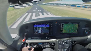 FULL Flight in the Cirrus SR20 | Challenging Touch & Gos | POV Camera