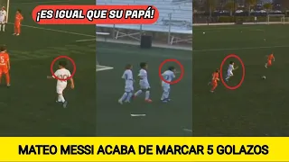 MATEO MESSI ACABA DE MARCAR 5 GOLES EN LAS INFERIORES CON EL INTER MIAMI