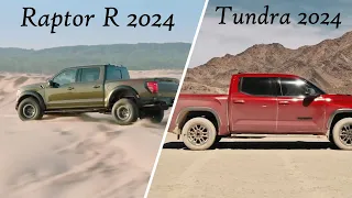 Toyota Tundra TRD Pro 2024 vs Ford Raptor R 2024: Pros and Cons