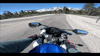 Scenic views from Nevada to California PT 3 | GSX-R 750 | 4K