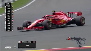 F1 2018 R13 Belgium - Kimi Raikkonen Lap (Q2)