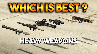 GTA 5 ONLINE : RPG VS HOMING LAUNCHER VS MINIGUN (WHICH IS BEST HEAVY WEAPON ?)