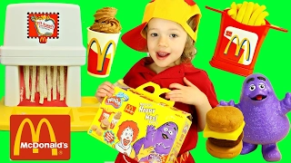 McDonald's French Fries Maker Play Doh Happy Meal Magic Vintage McDonalds Food Pretend Play Toys