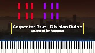 Carpenter Brut - Division Ruine (piano tutorial)