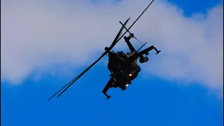 Hungarian Mi-24 Hind in action with gorgeous skies! [4K]