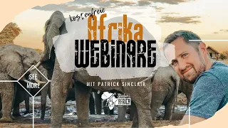 🌍 Kostenfreie Afrika Webinare von Patrick Sinclair ➡ Tipps rund um Deine Afrika Reiseplanung.