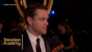 Matt Damon Talks About Jimmy Kimmel | 68th Emmys Thank You Cam