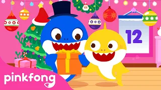Les 12 Jours de Noël de Bébé Requin | Chansons Noël | Pinkfong Baby Shark! Chansons pour Enfants