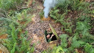 How to Build a warm underground Shelter / King Of Satyr