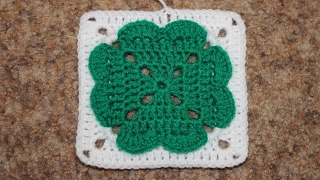 Квадратный мотив крючком №3. Square Crochet Motif.