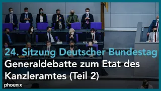 Teil 2: Generaldebatte zum Etat des Kanzleramtes im Deutschen Bundestag