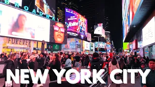 Walking Tour NYC 🗽| Friday Night Walk 🏙️ | Hell's Kitchen | Times Square | Midtown | Bryant Park【4K】