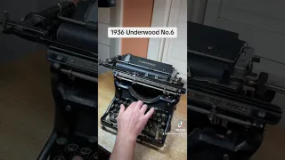 How to use all functions on a 1936 Underwood No.6 antique desktop typewriter