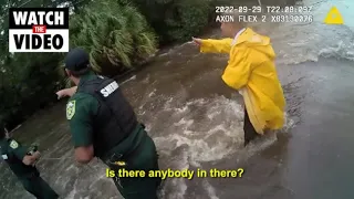 Woman rescued from 10-foot deep floodwater in Orlando