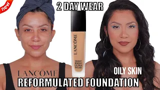 2 DAY WEAR *new* LANCOME REFORMULATED TEINT IDOLE WEAR FOUNDATION *oily skin*| MagdalineJanet