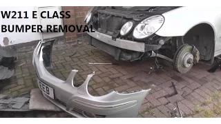 Mercedes E Class W211 Front Bumper Removal Guide