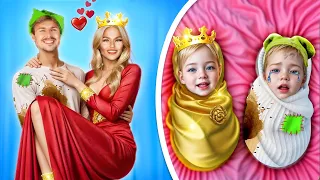 POOR Girl in a Rich Family! I Was Adopted by the Royal Family! How to Become a Princess!